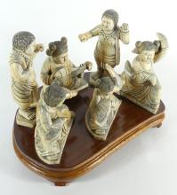 IMPORTANT CHINESE IVORY FIGURE GROUP