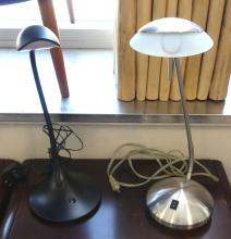 FOUR CONTEMPORARY DESK LAMPS