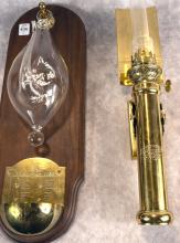 WEATHERGLASS AND OIL LAMP SCONCE