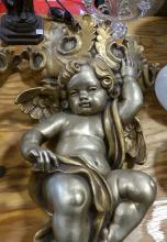 PAIR OF "CHERUB" WALL PLAQUES