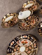 DERBY "IMARI 2451" CUPS AND SAUCERS