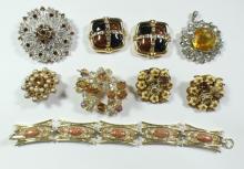 AMBER RHINESTONE JEWELLERY
