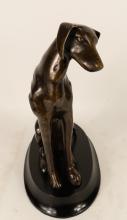 CONTEMPORARY BRONZE "DOG" SCULPTURE