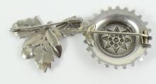 2 SILVER BROOCHES
