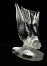 LALIQUE CRYSTAL BOOKEND