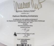 ROYAL DOULTON "PLATINUM WEDDING ANNIVERSARY" FIGURINE