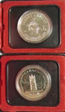 5 CANADIAN SILVER PROOF DOLLARS