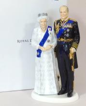 ROYAL DOULTON "PLATINUM WEDDING ANNIVERSARY" FIGURINE