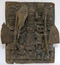 BENIN BRONZE PLAQUE