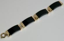 GOLD & ONYX BRACELET