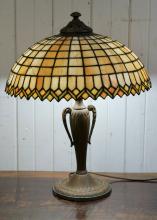 SLAG GLASS LAMP