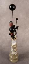 HAT PINS AND VASE