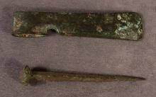 ANCIENT AXE HEAD AND SPIKE