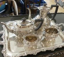 ELABORATE TEA AND COFFEE SERVICE