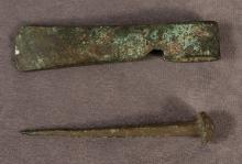 ANCIENT AXE HEAD AND SPIKE