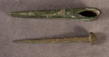 ANCIENT AXE HEAD AND SPIKE