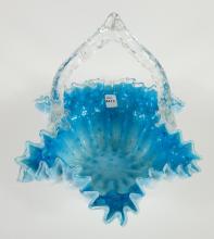 ANTIQUE GLASS BASKET