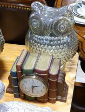 BIRD FIGURINES AND CLOCK