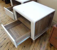 PAIR OF STRUCTUBE NIGHTSTANDS