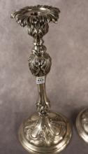 PAIR OF ART NOUVEAU CANDLESTICKS