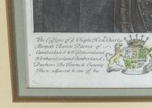 EARLY HAND-COLOURED ENGRAVING