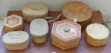 SEVEN SMALL BASKETS