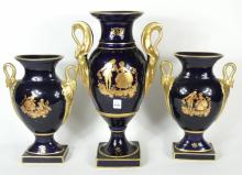 LIMOGES 3-PIECE GARNITURE