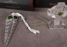 TWO WATERFORD CHRISTMAS ORNAMENTS