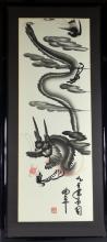 PAIR CHINESE SCROLL PAINTINGS