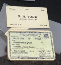 ROBERT TODD HISTORICAL COLLECTION