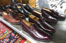 SIX PAIRS OF MEN'S LEATHER DRESS SHOES