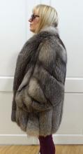 SILVER FOX FUR COAT