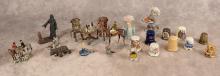 MINIATURE FIGURINES AND THIMBLES