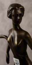 FIGURAL BRONZE CANDELABRUM