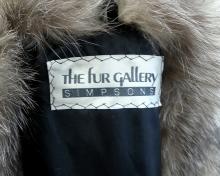 SILVER FOX FUR COAT