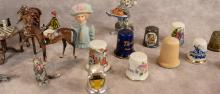 MINIATURE FIGURINES AND THIMBLES