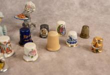 MINIATURE FIGURINES AND THIMBLES