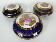 3 LIMOGES TRINKET BOXES