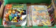 SIMPSONS COMIC BOOKS AND TOYS