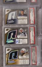 10 GRADED HOCKEY "JERSEY" CARDS