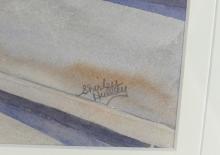 SET OF THREE SHIRLEY HULLEY WATERCOLOURS