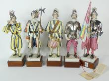 5 ITALIAN PORCELAIN FIGURINES