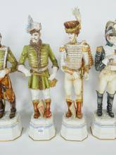 6 LARGE ITALIAN FIGURINES