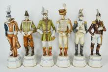 6 LARGE ITALIAN FIGURINES