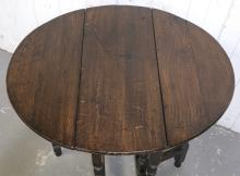 OAK DROP-LEAF SIDE TABLE