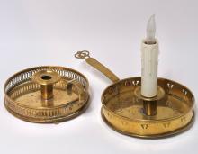 BRASS CHAMBER CANDLESTICKS