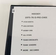 BINDER OF 1975-76 O-PEE-CHEE HOCKEY CARDS
