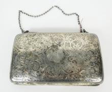 STERLING SILVER CLASP PURSE