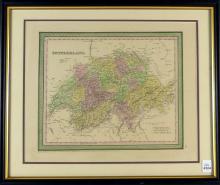 1850 MAP OF SWITZERLAND