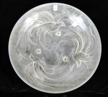 LARGE ART GLASS CENTRE BOWL